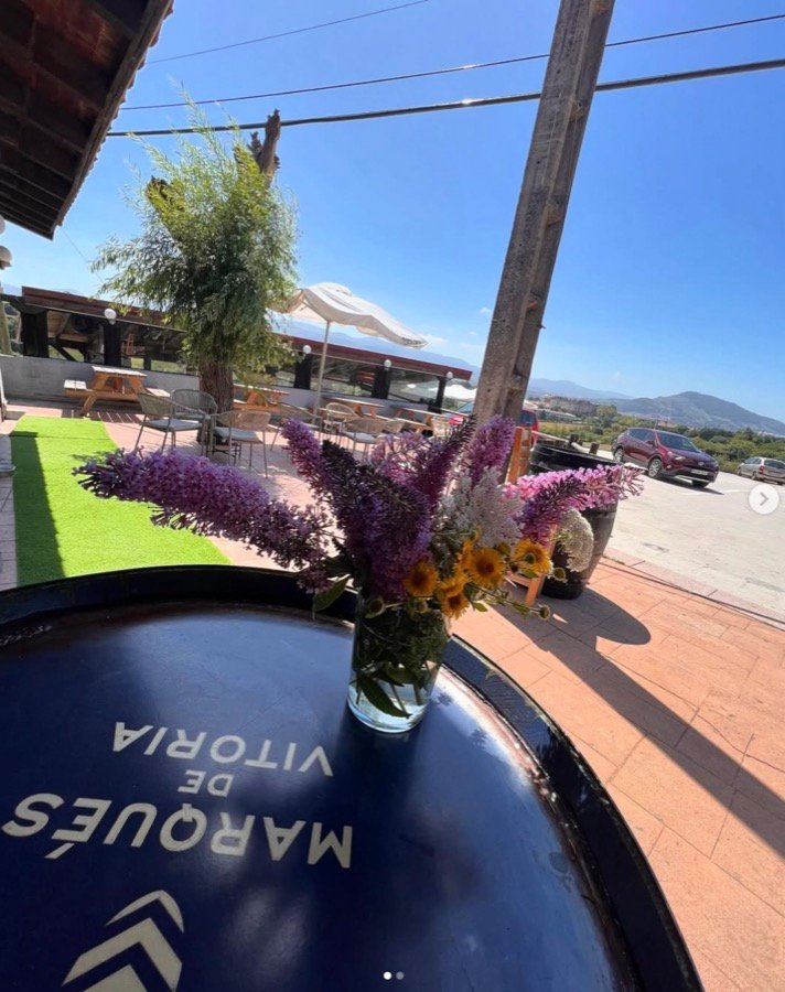 Terraza con vistas al campo